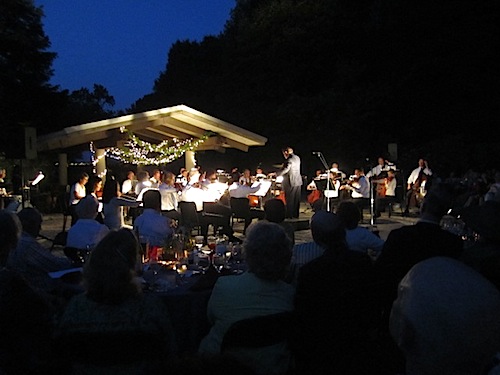 night-shot The Knoxville Symphony Orchestra performing at nightfall this past Sunday at Ijams Nature Center.