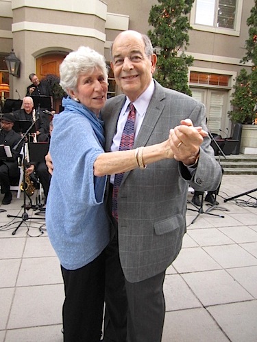 bernsteins1 And then, dancing! Here are Barbara and Bernie Bernstein.