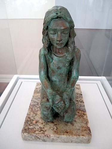 give This little bronze - just 10.5 inches tall - is by Knoxville artist Marga Hayes McBride.