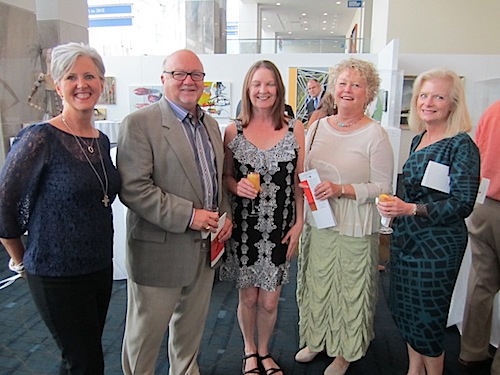 group From left, Nancy Parrott, Bob Alcorn, Gay Lyons, Dorothy Stair and Marie Alcorn enjoying the preview brunch.