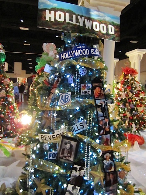 The Hollywood tree was clever! It was decorated by the Scott L. Schwartz Children's Foundation.