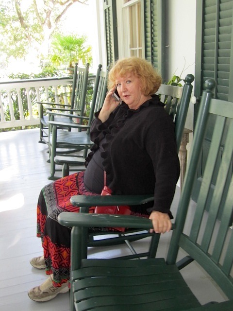 Our friend Sheena McCall is in the financial services industry. She's always working!