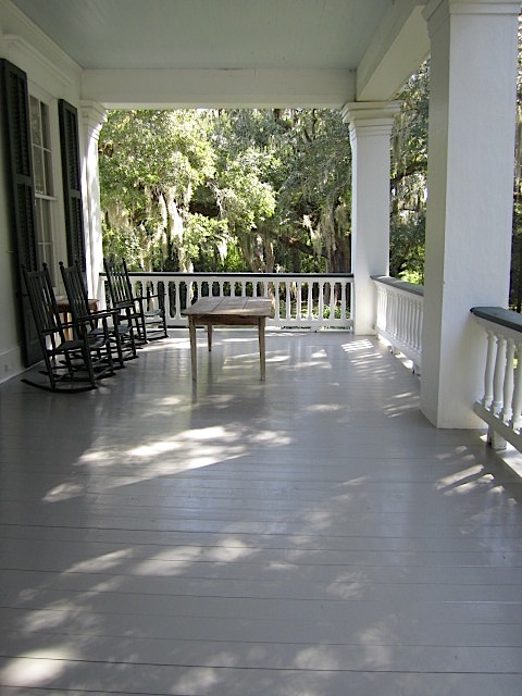 After the house tour, we enjoyed the view from the porch on the upper level.