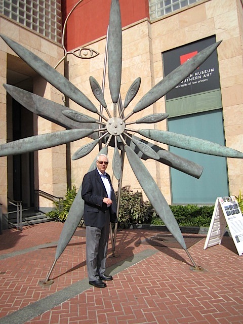Alan outside the charming Ogden Museum of Southern Art.