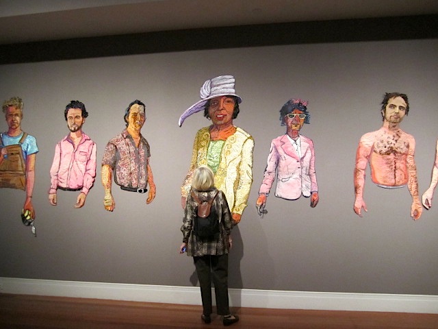 Some fabric renditions of people from Phillips' past.