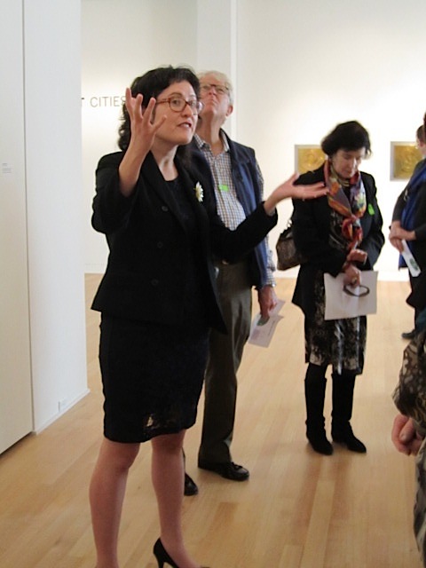 The New Orleans Museum or Art's curator, Miranda Lash, took us through the current Camille Henrot exhibit.