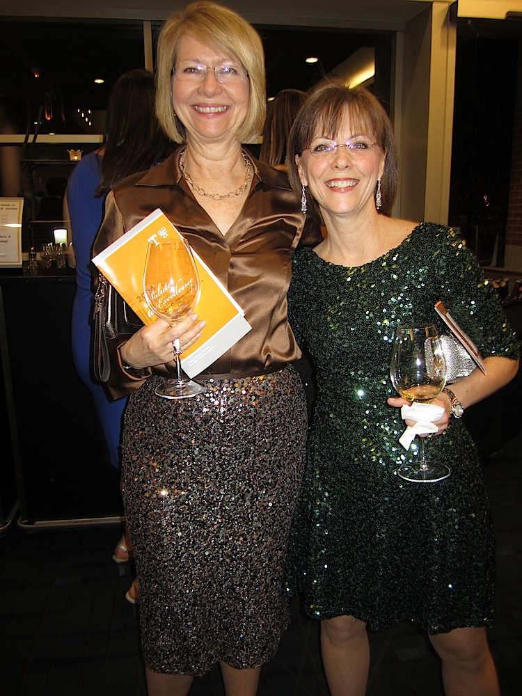 Susan Martin, left, provost and senior vice chancellor, with Margie Nichols