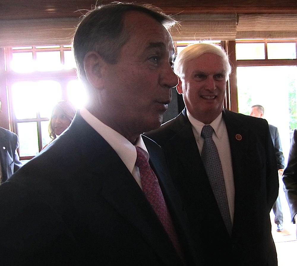 Speaker Boehner and Congressman Duncan working the rope line after the remarks.