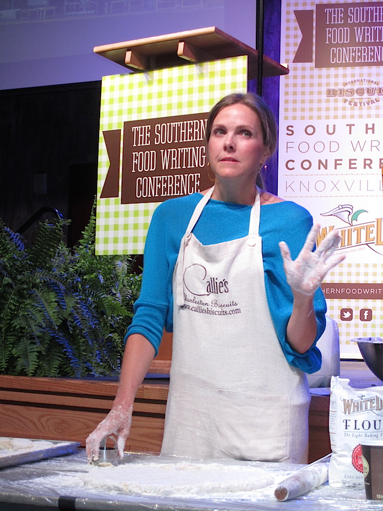 Carrie Morey from Callie's Charleston Biscuits showed us how to make shortbread and explained how she got into the biscuit business.