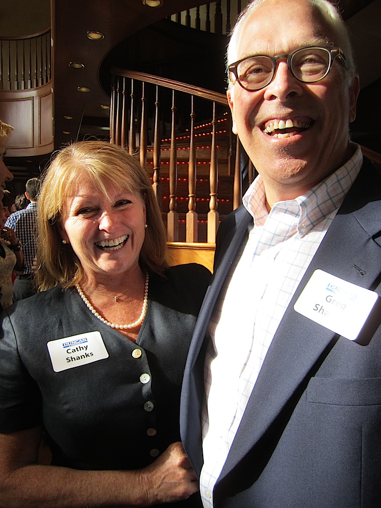 Circuit Court Clerk Cathy Shanks and her husband, Greg.