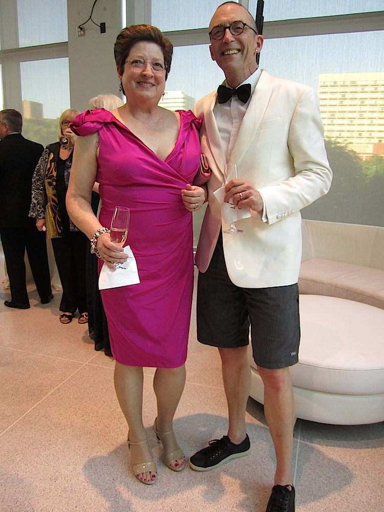 And the prize for most unusual male outfit! Here are Cathy and Mark Hill.