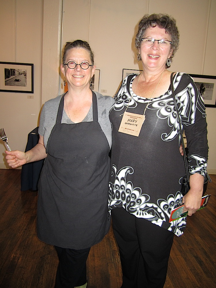 Lunch caterer Holly Hambright of Holly's Eventful Dining, left, with Mary Constantine, food editor of the News Sentinel.