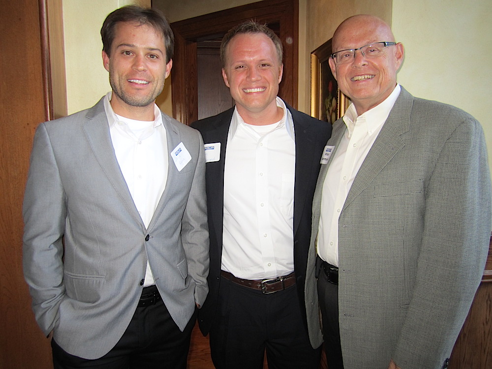 County Commissioner Mike Hammond, right, with sons Jack Ryan and Seth Hammond.