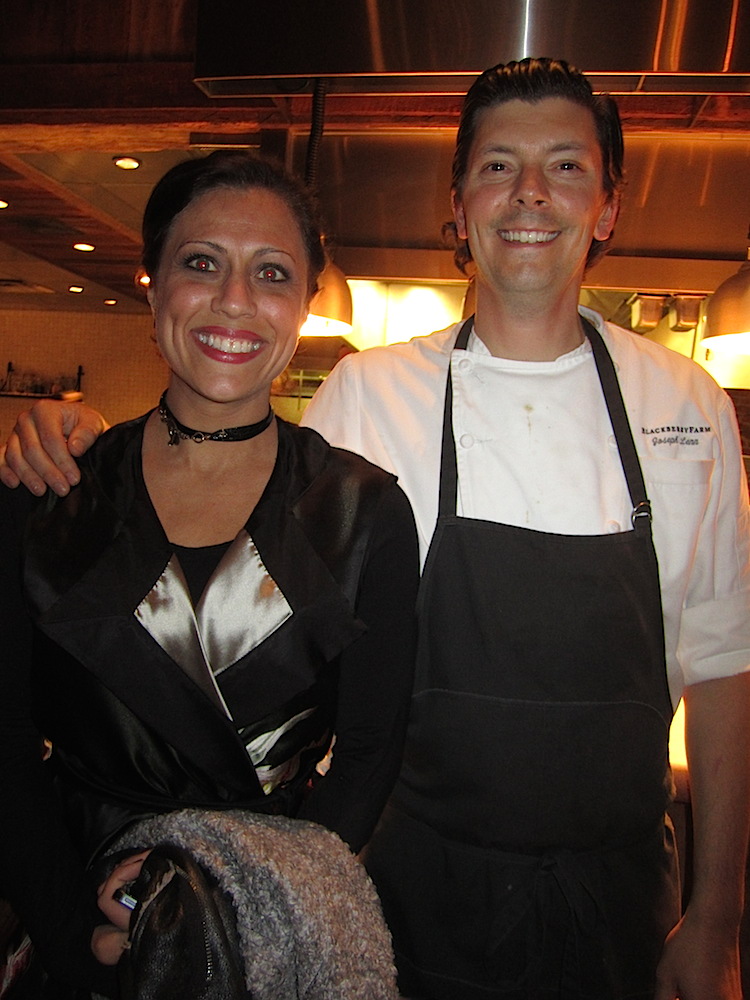 Janet Kurtz with Chef Joseph Lenn.