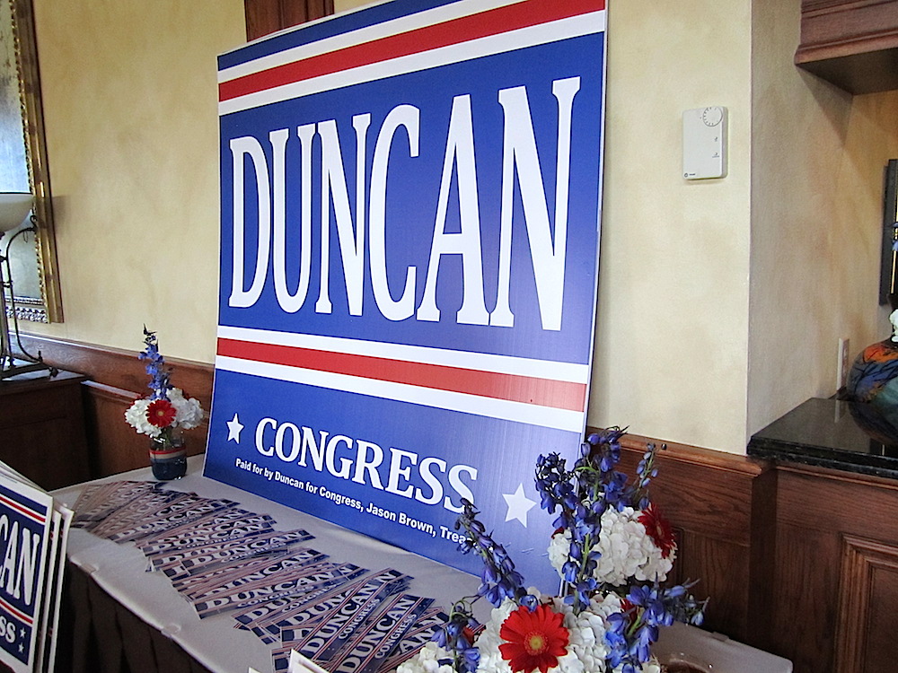 If you needed signs or bumperstickers, there were plenty available.