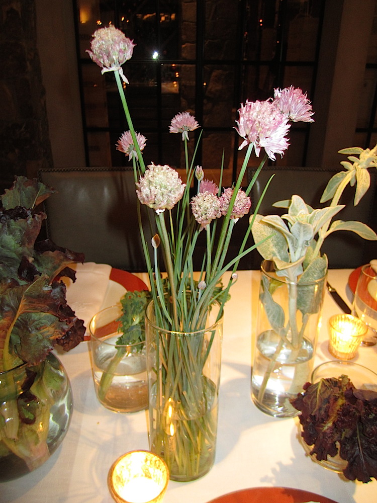 I love Blackberry's centerpieces. Like these chives.