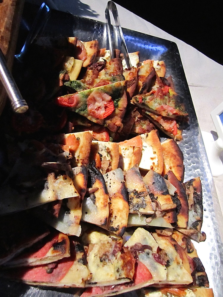 Assorted flatbread pizzas