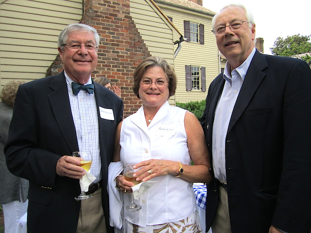 George and Susie Wilson, left, with Alan Carmichael.