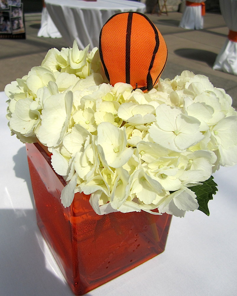 And the centerpieces for the cocktail tables.