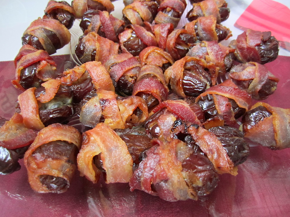 Devils on Horseback were quickly scarffed up. Perfect dish for Friday the 13th, don't you think?