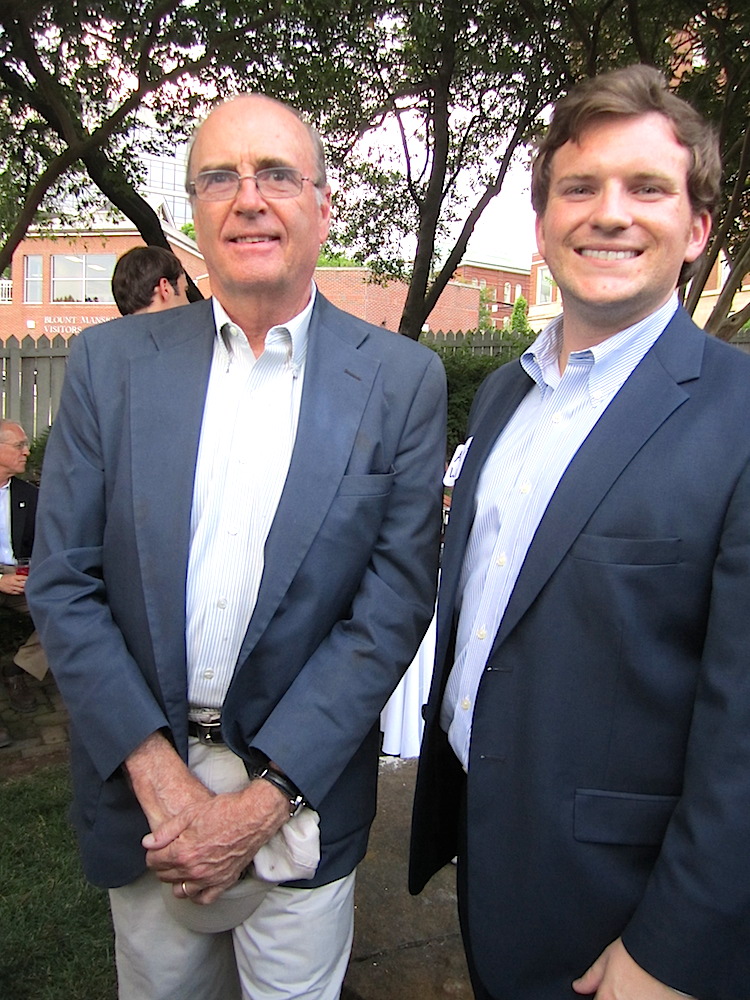 County Commissioner Ed Shouse, left, and Alexander Waters