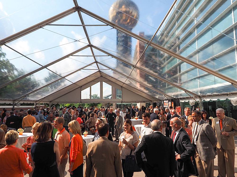 A big crowd enjoyed the event beneath Knoxville's iconic Sunsphere.