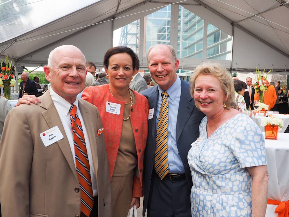 From left, Jon and Mintha Roach, Charles Swanson and our newest federal judge, Pamela Reeves. (Photo by Gary Heatherly)