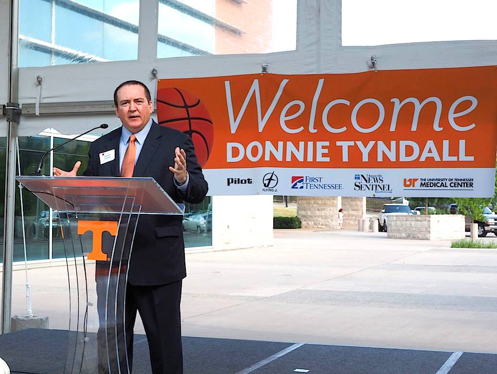 Coach Tyndall kept his formal remarks brief to allow more time for mingling.