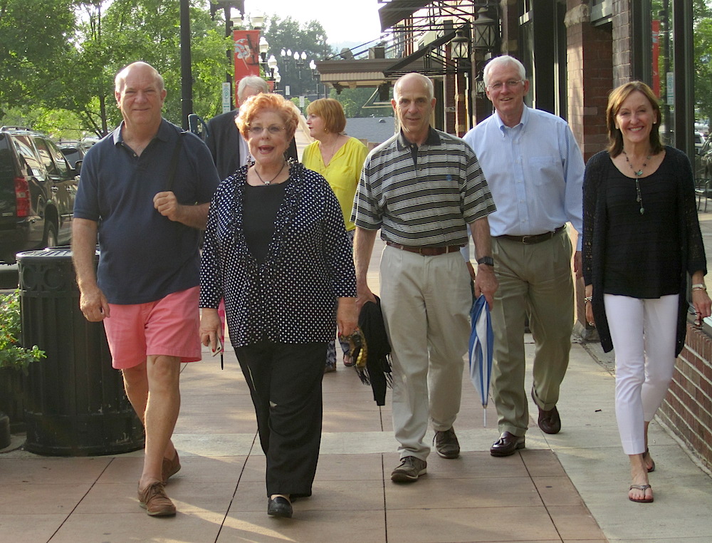 The gang traveling south on Gay Street.