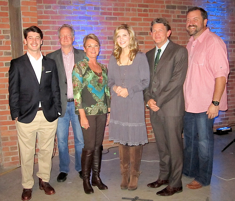 From left, Harrson Boyd, Jeff White, Jenny Boyd, Alison Krauss, Randy Boyd and Dan Tyminiski