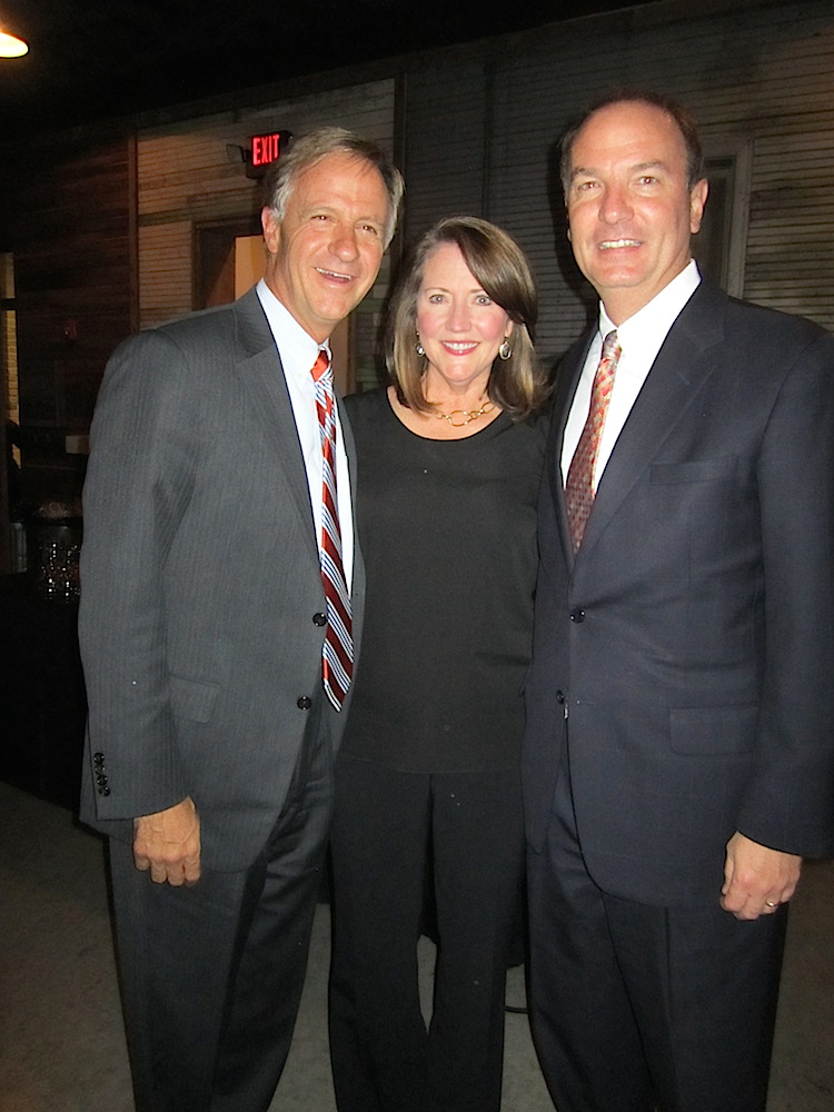 Gov. Bill and Crissy Haslam with Tommy Schmidt, right. Schmidt is chairman of the board of the United Way of Greater Knoxville.
