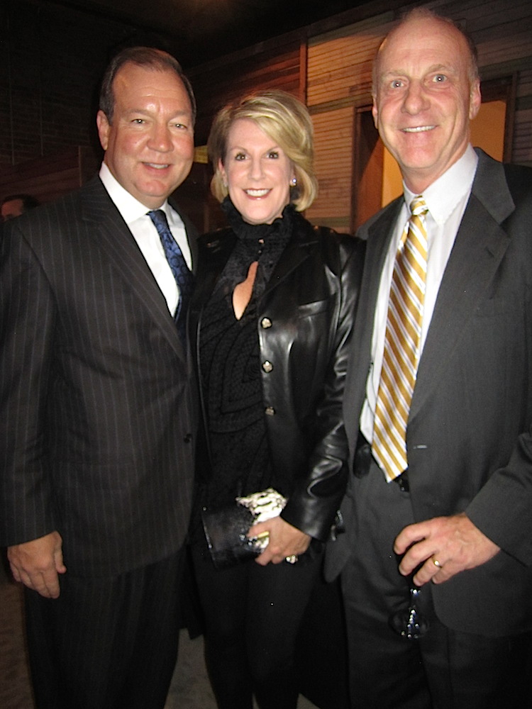 Steve and Becky South with Bruce Hartmann, right