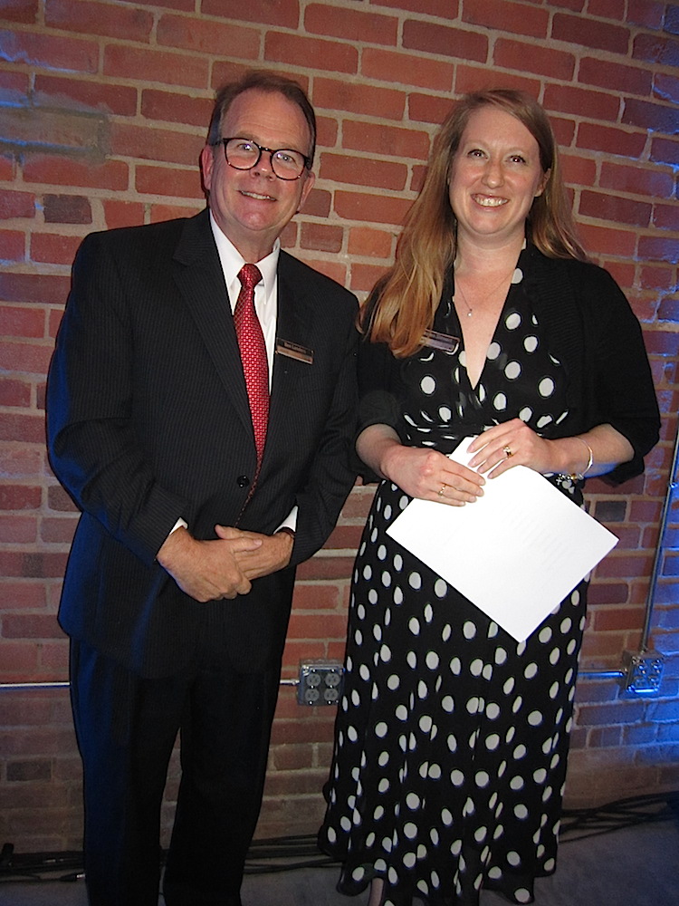 United Way President and CEO Ben Landers and Lauren Stewart, also of United Way