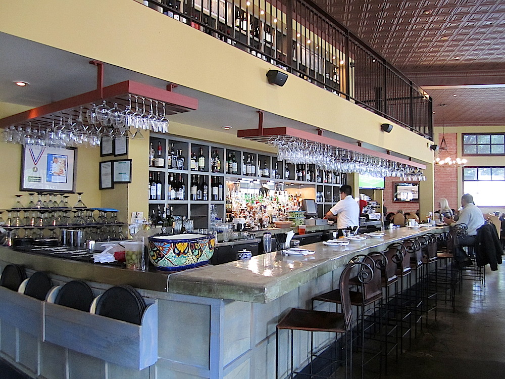 The beautiful bar at Hugo's.