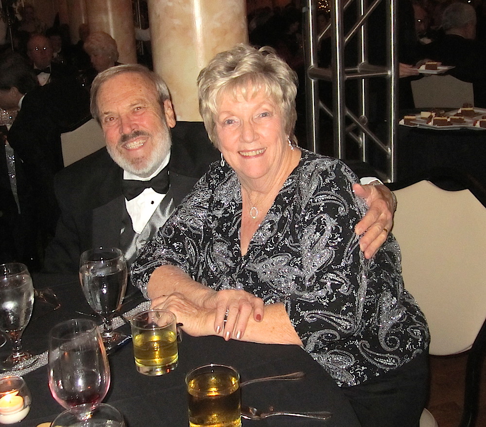 Gil and Edie Volk. She is the Christian martyr who volunteered to be in charge of seating at the Ball, a big challenge, to say the least. (Thanks for all your help, Edie!)