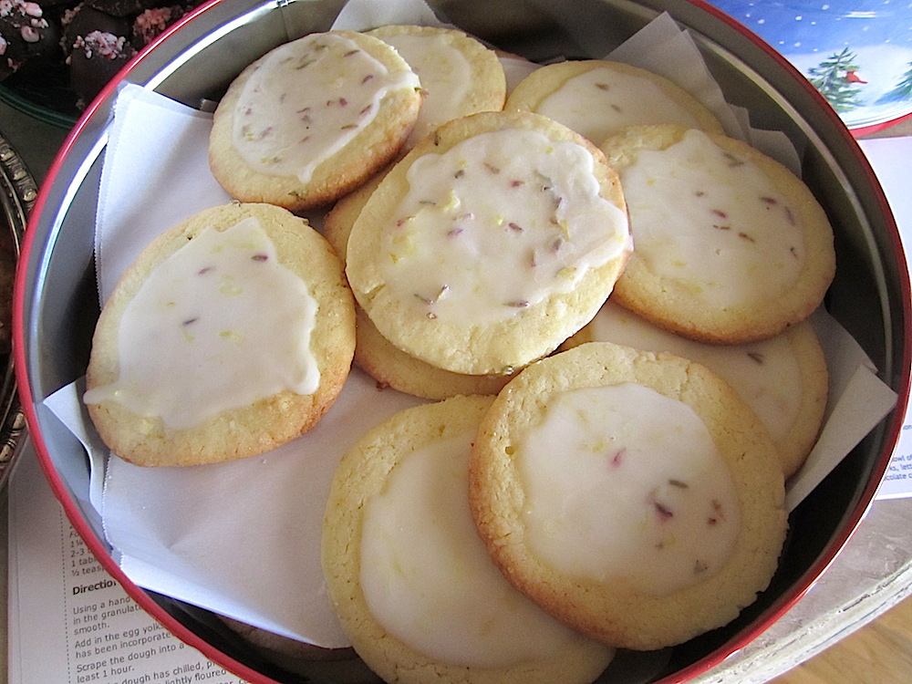 Mary Ellen Brewington brought delicious lemon lavender cookies.