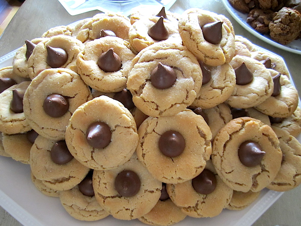 Julia Bentley brought peanut butter kiss cookies.