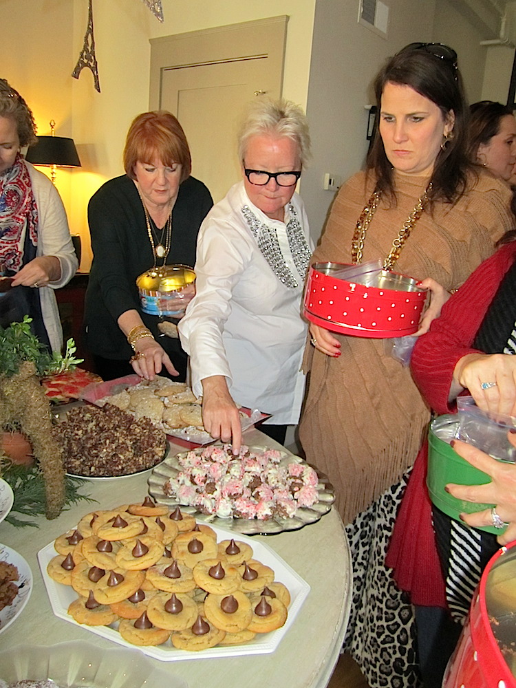 From left, Julia Bentley, Monique, Ellen Robinson and Janet. This is very serious business!