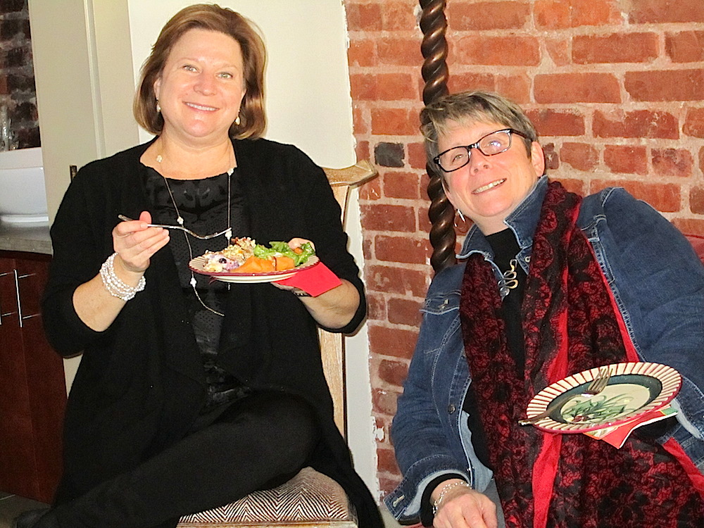 Susan and Martha getting their brunch on.