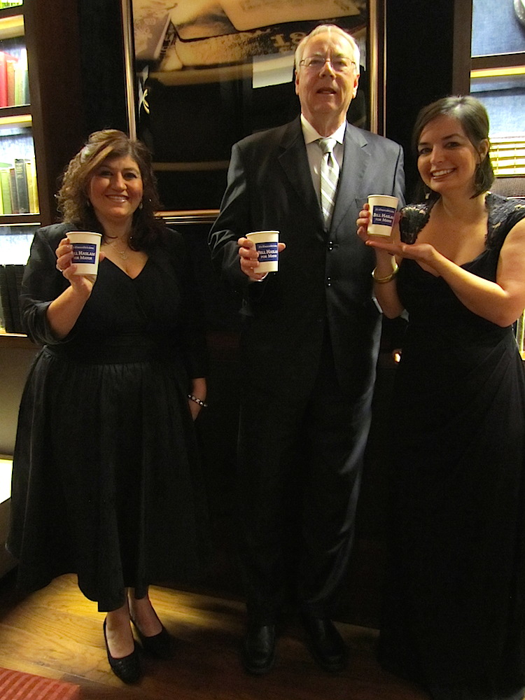 We still have paper cups Moxley Carmichael designed for Bill Haslam's first race for Knoxville mayor. As we did at his last gubernatorial inauguration, we brought a sleeve of them with us and had a champagne toast prior to the evening's festivities.
