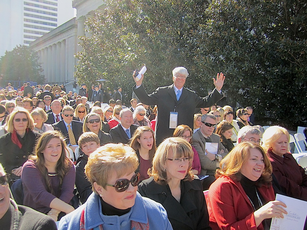 We spotted Morton Massey, husband of state Sen. Becky Duncan Massey, in the crowd. (It was hard NOT to spot him!)