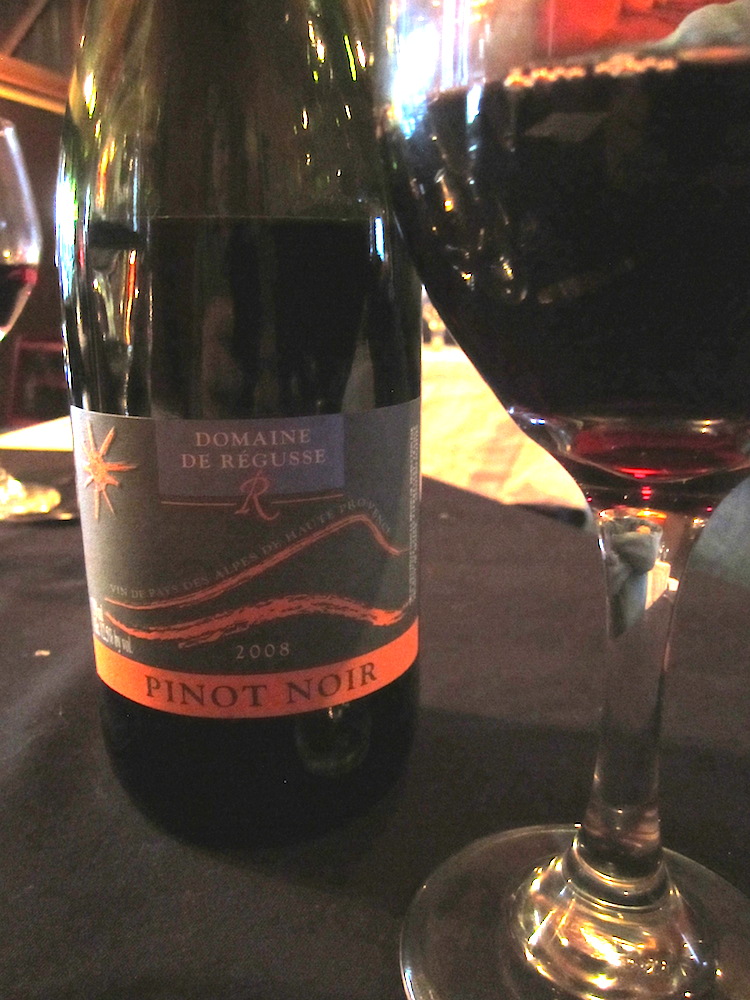 We selected a pinot noir to go with the next three courses.