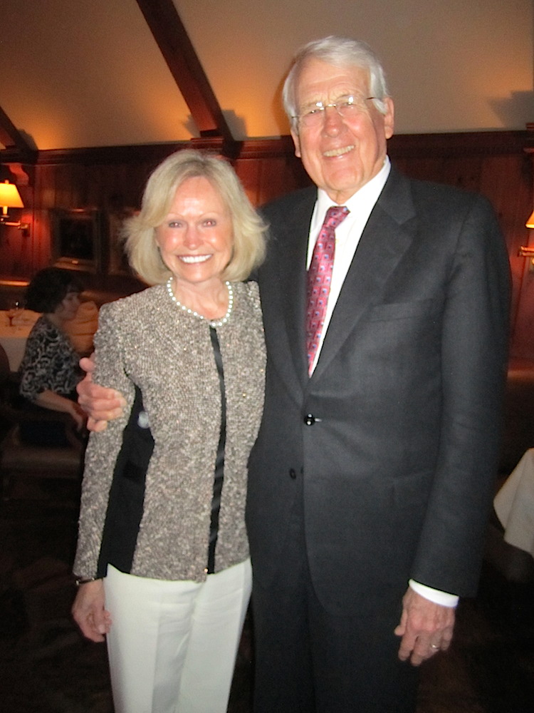 Saying farewell after the performance were Sandy and Hank Bertelkamp.