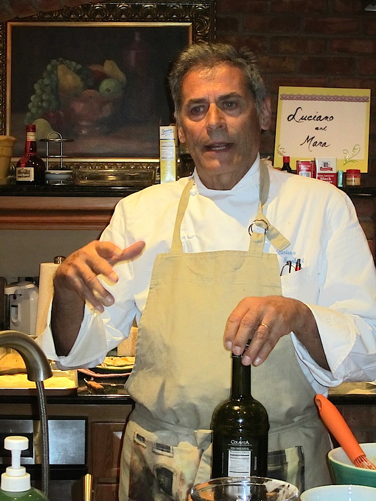 Luciano was charming -- as well as informative. We found out his favorite oil oil available in Knoxville is Colavita. Good to know.