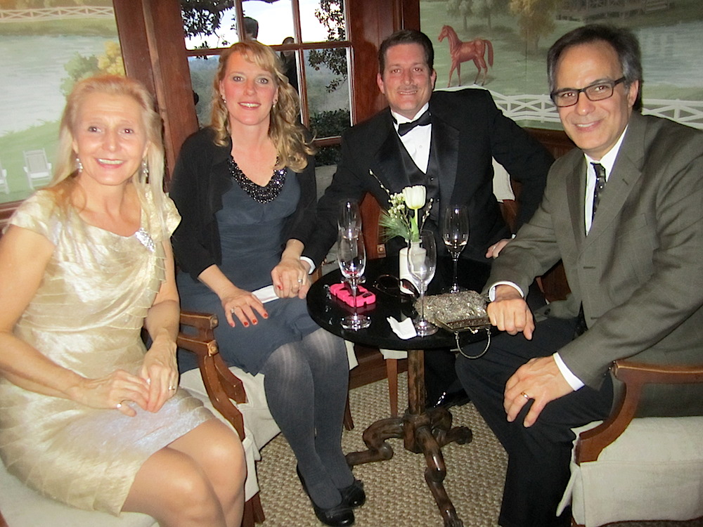 From left, Sibylle Mansour, XXxxx XXXx, XXXX XXXx, and Jeff Mansour.