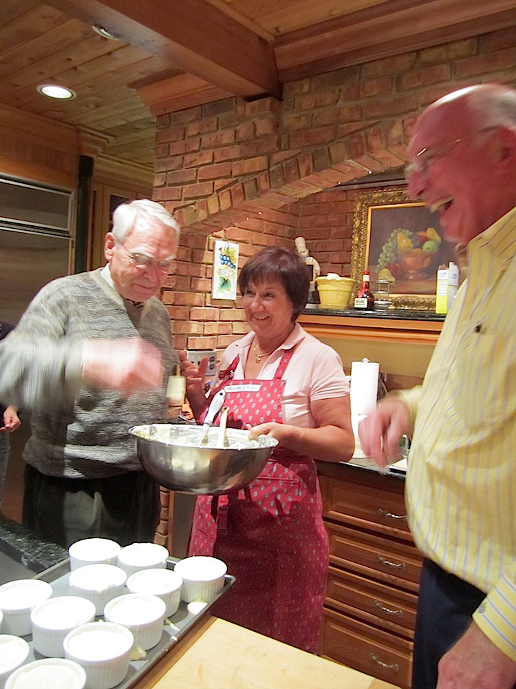 Bill Laing tested out -- and approved -- the sauce for the souffles.
