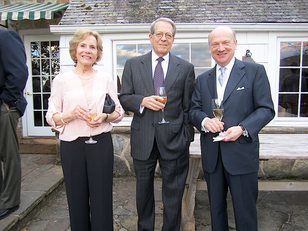 Anna and Frank Gray with KSO Board President Rick Johnson, right.
