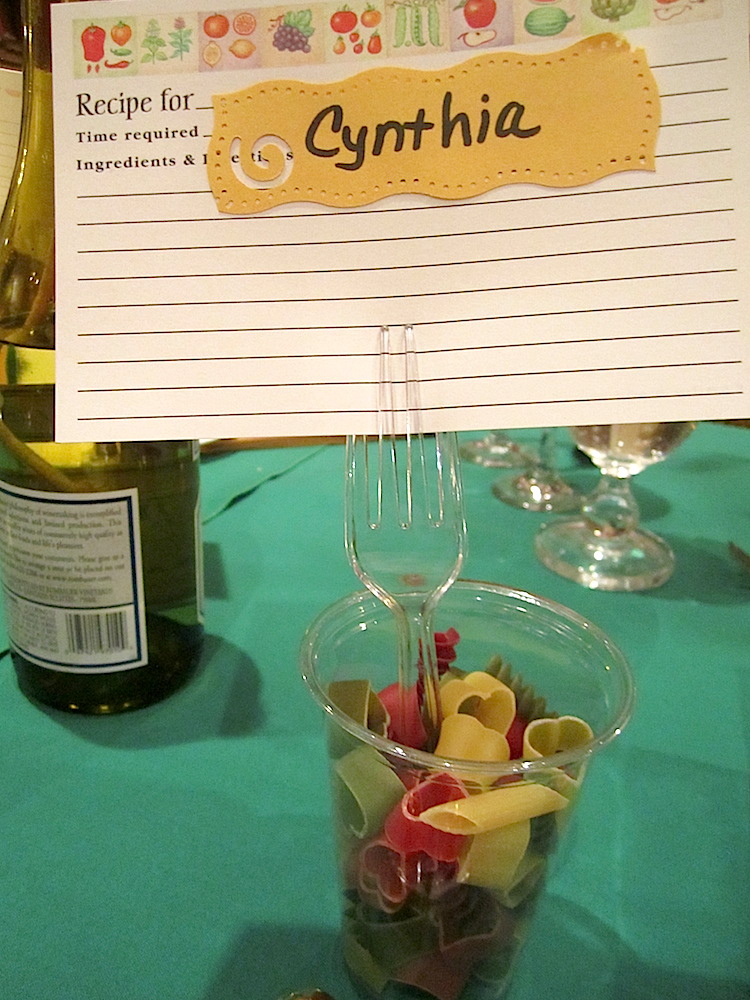 And the adorable place cards.