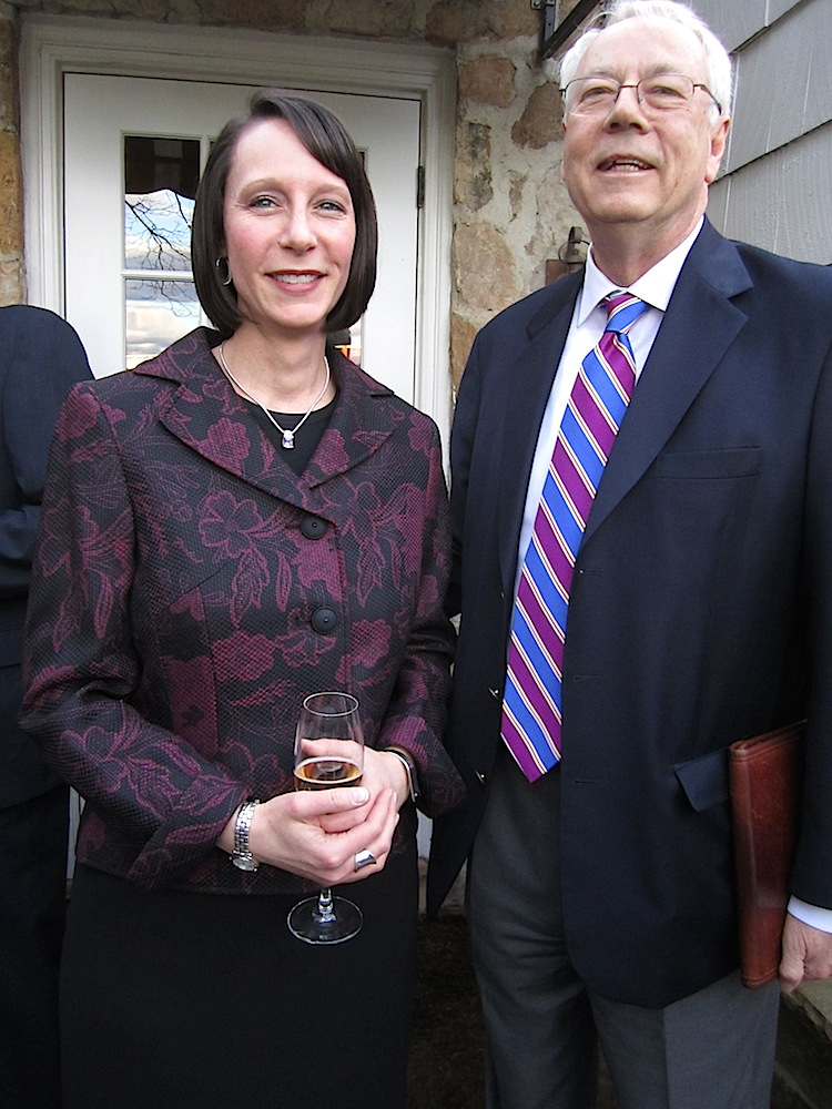 Rachel Ford, the KSO's executive director, with Alan Carmichael.
