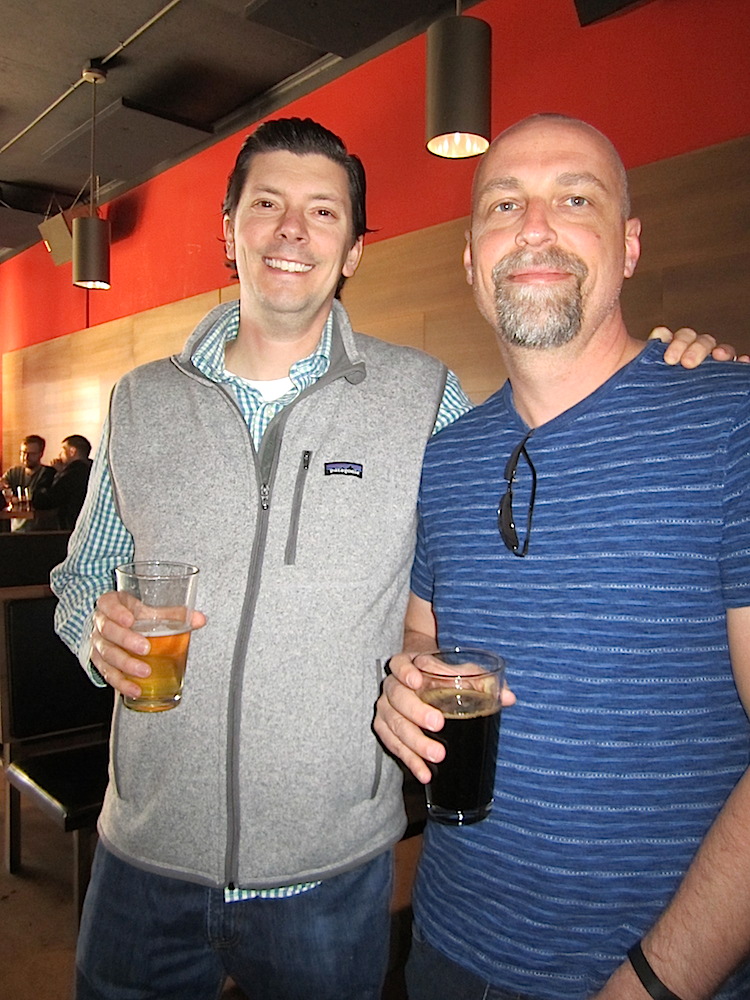 Joseph Lenn with Dan Moder, the fiance of Cassidee Dabney who is taking Lenn's place at Blackberry Farm.